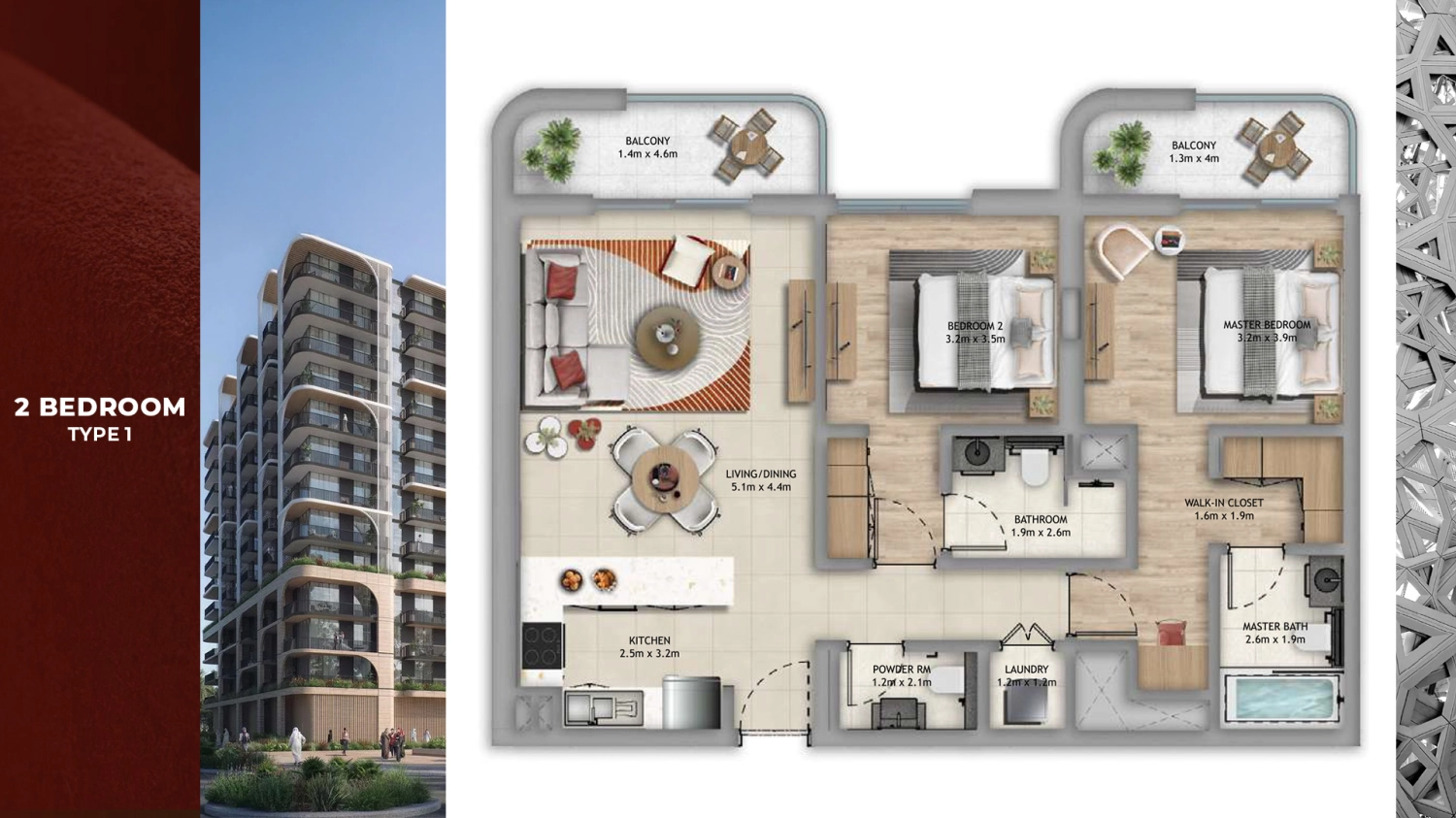 2 BR - Type B